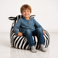 Kinder-Teddysessel Zebra mit Kind im Studio – bees&blooms