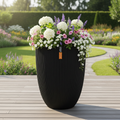 Blumentopf Capi Europe Schwarz Kunststoff rund