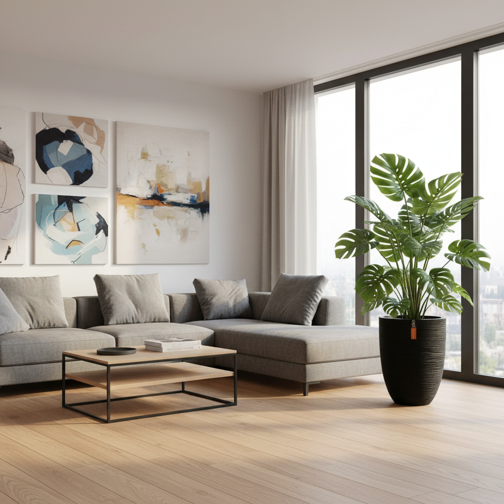 Blumentopf Capi Europe Schwarz Kunststoff rund