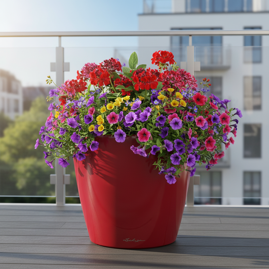Blumentopf Lechuza Rot Polypropylen rund