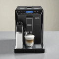 DeLonghi Eletta Cappuccino Kaffeevollautomat mit Milchsystem bereitet cremigen Latte Macchiato in Glas, moderner Kaffeeautomat für Zuhause