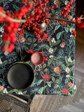 Festive Motive Christmas forest Rectangular Tablecloth