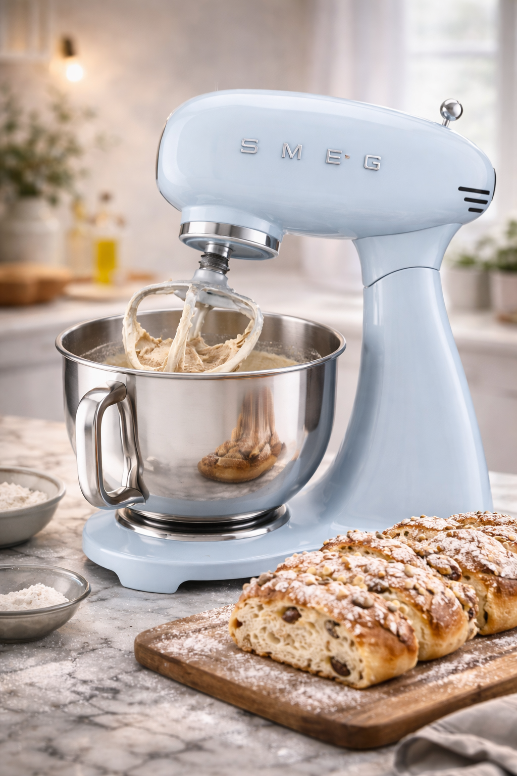 Küchen- und Knetmaschine mit Schüssel Smeg SMF05PBEU