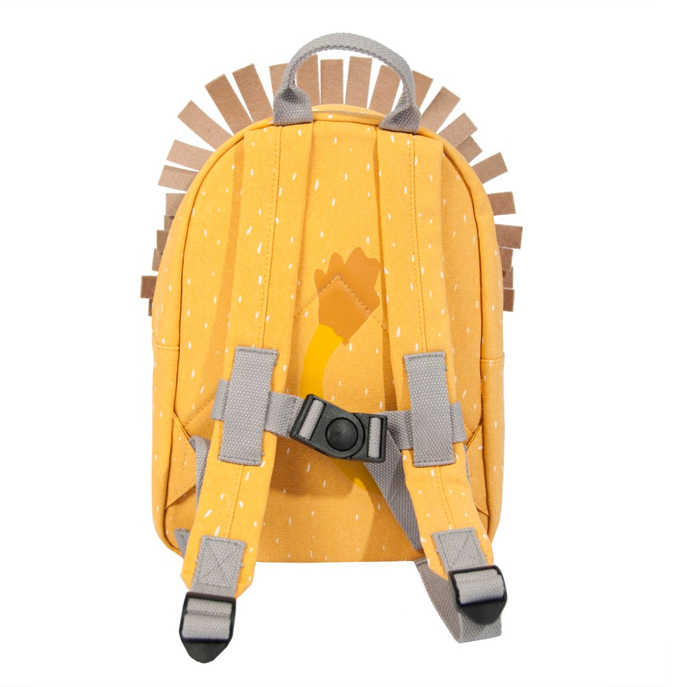 Kinder-Rucksack Mr. Lion mit Reißverschluss und Fronttasche