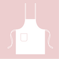 Ladies' Apron Simple - Lemon Linen