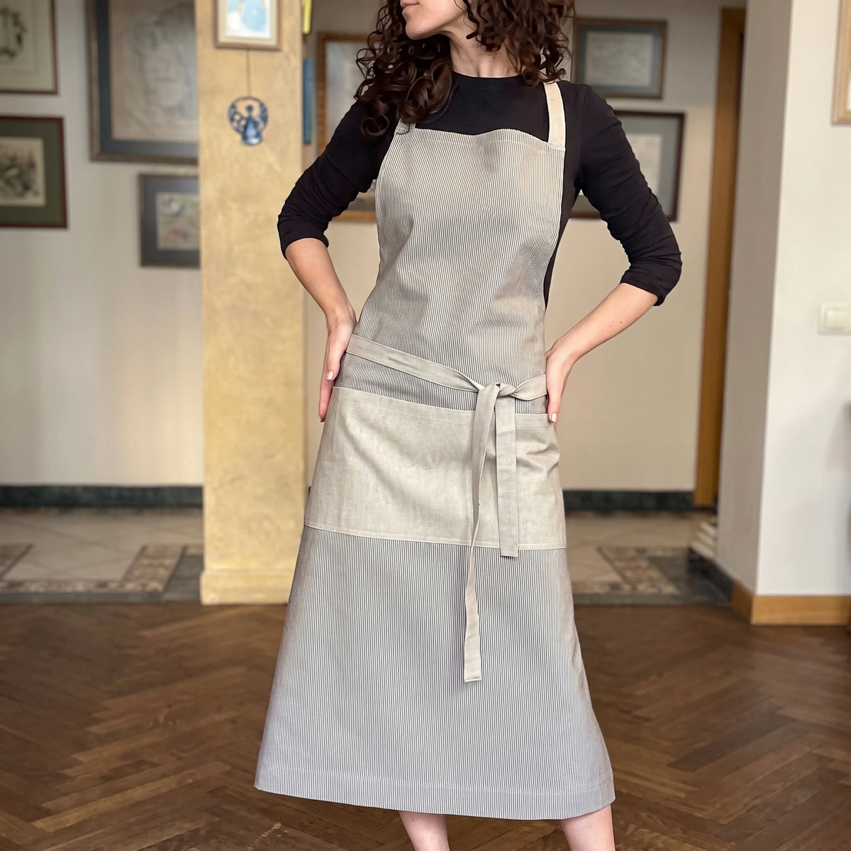 Unisex-Küchenschürze Nord 2 aus recyceltem Stoff | Unisex-Küchenschürze Nord 2 | Recycelt
