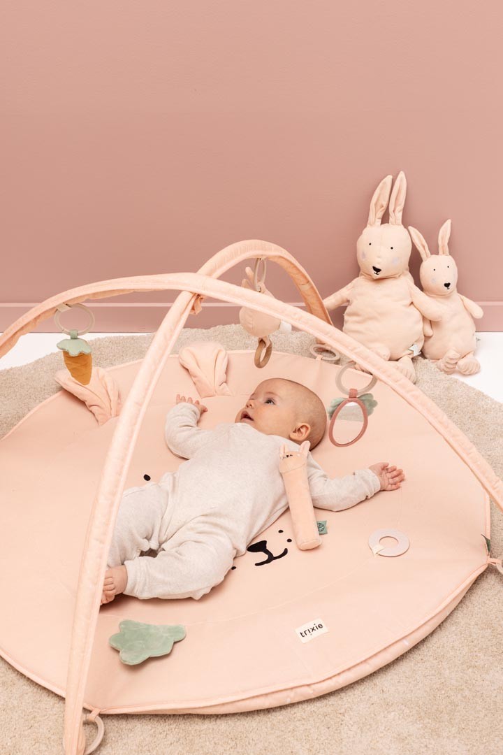 Trixie Baby-Spielmatte mit Spielbögen – Mrs. Rabbit – Produktansicht