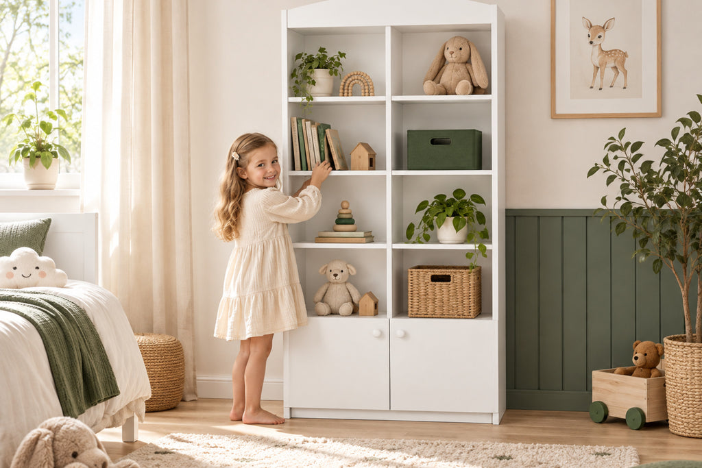 Babydreams Doppelregal – stilvoll im Kinderzimmer eingerichtet