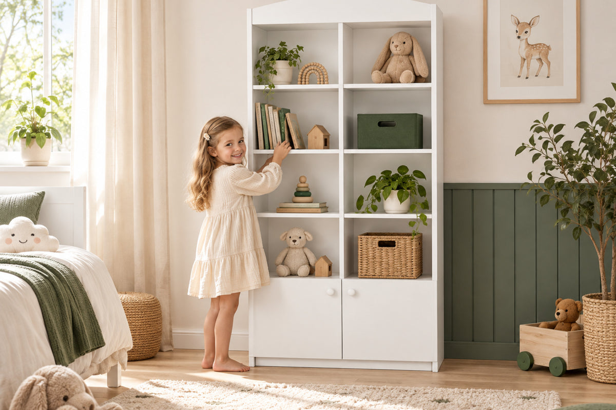 Babydreams Doppelregal – stilvoll im Kinderzimmer eingerichtet