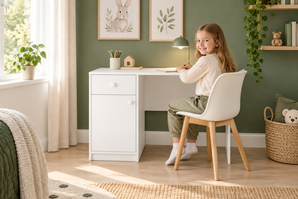 Babydreams Schreibtisch – stilvoll im Kinderzimmer eingerichtet
