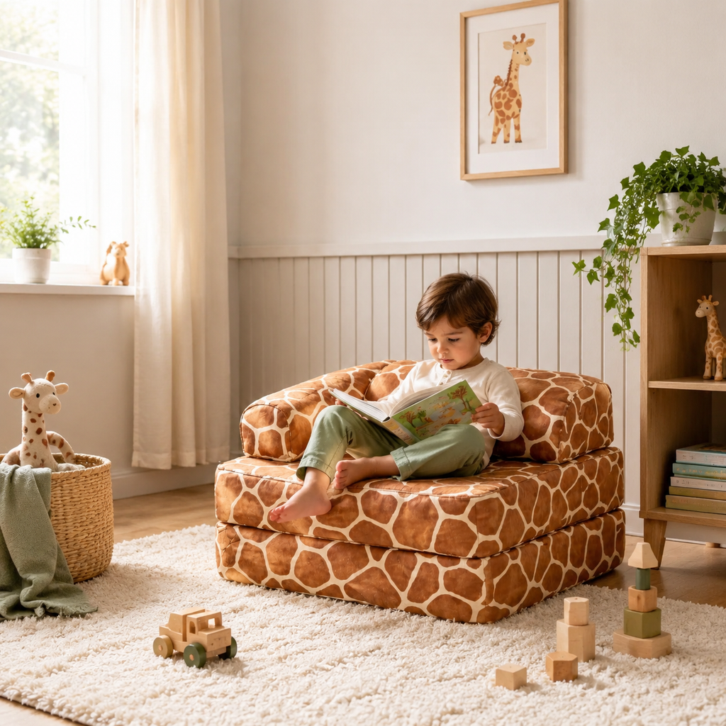 Modularer Kindersessel – Giraffe im Kinderzimmer – bees&blooms