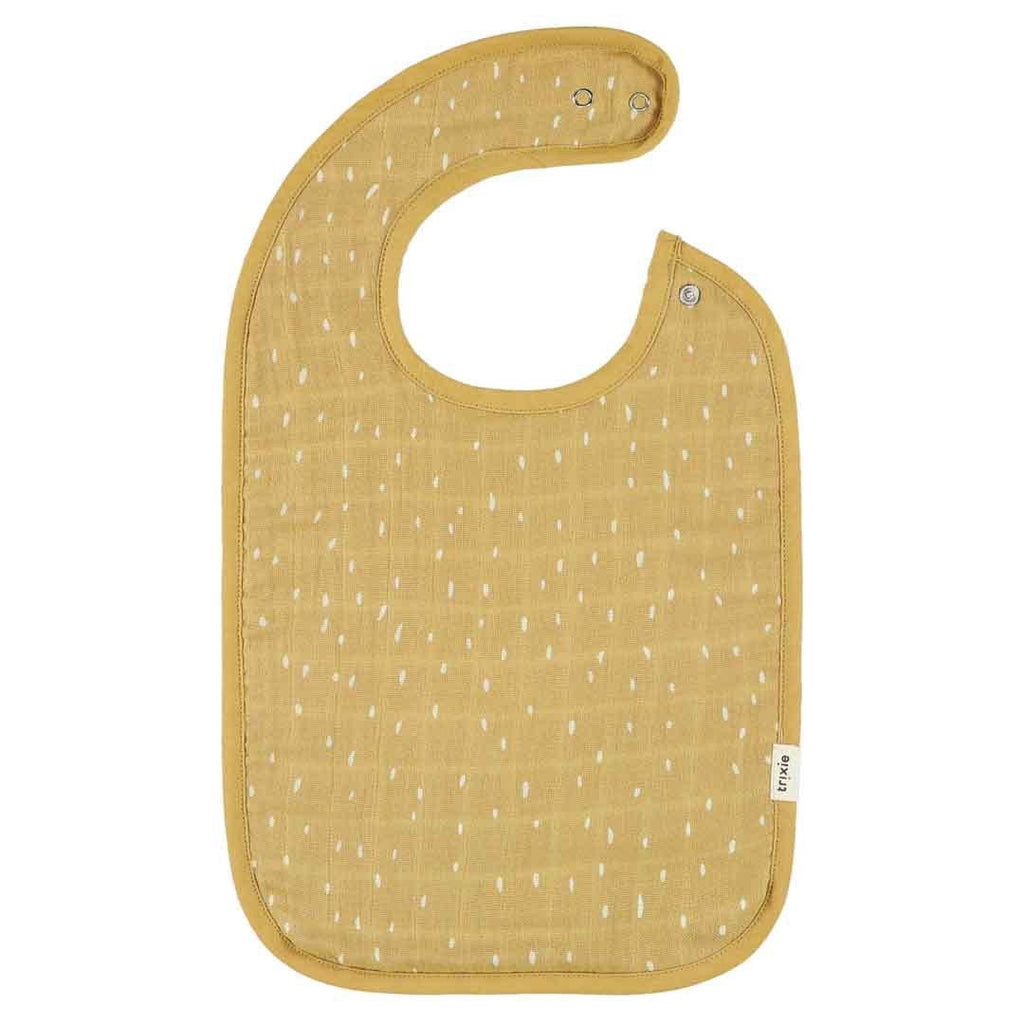 Trixie Baby-Lätzchen aus Bio-Baumwolle, 3er-Set – Lively Lion – Detailaufnahme