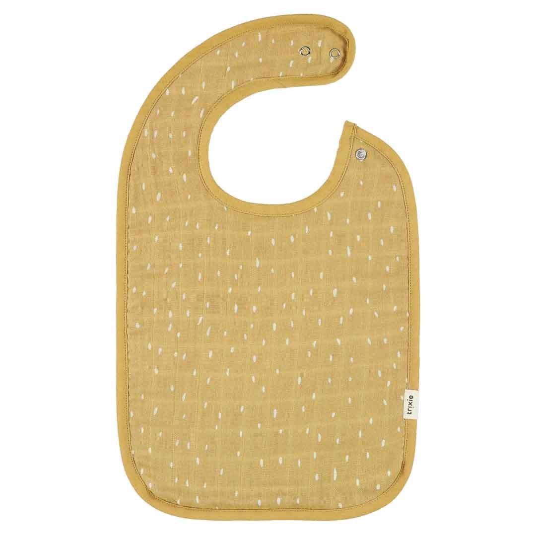 Trixie Baby-Lätzchen aus Bio-Baumwolle, 3er-Set – Lively Lion – Detailaufnahme