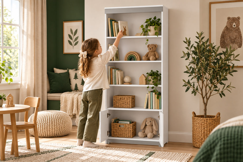 Bücherregal Tomi – stilvoll im Wohnraum eingerichtet