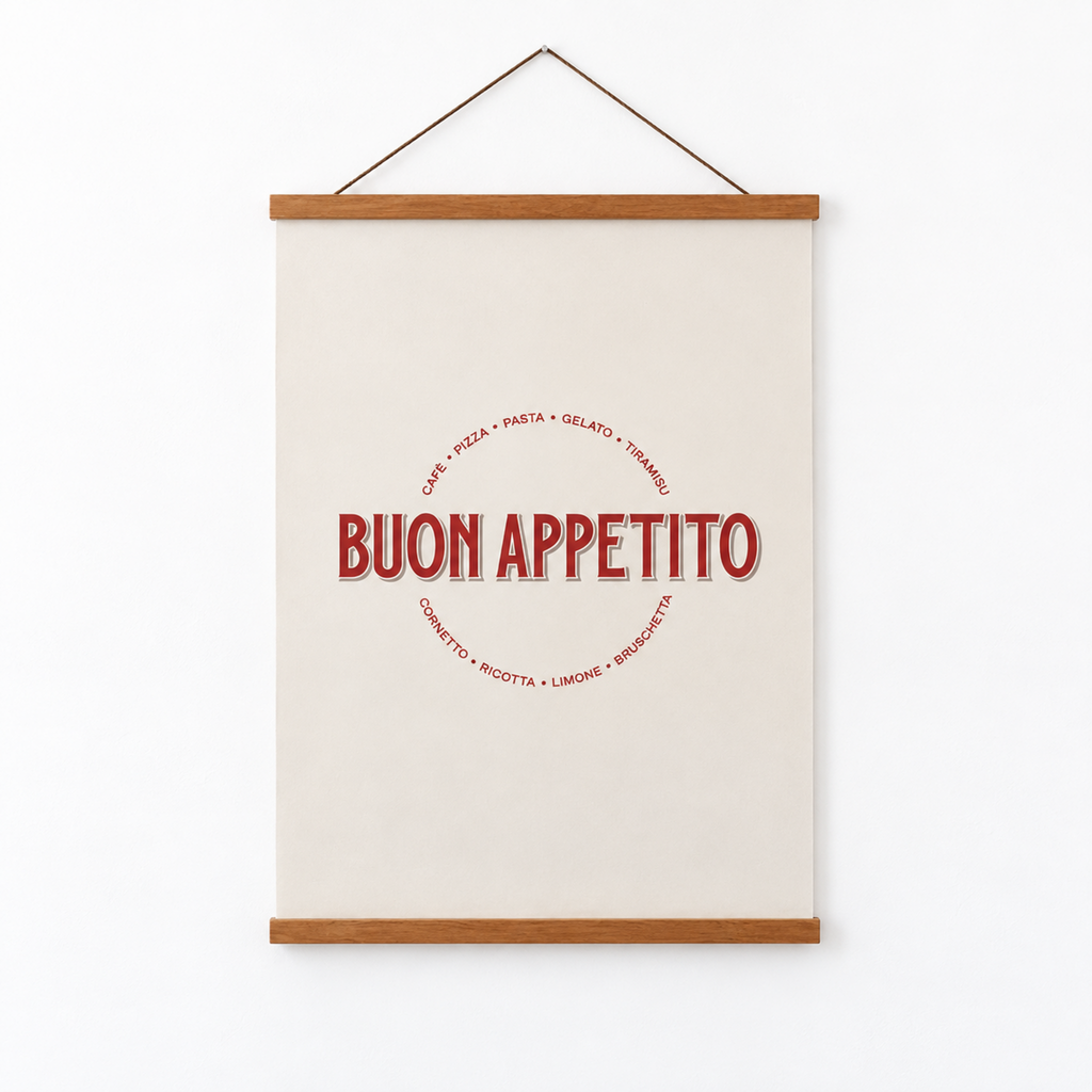 Italienisches Poster Buon Appetito – Premium Produktbild