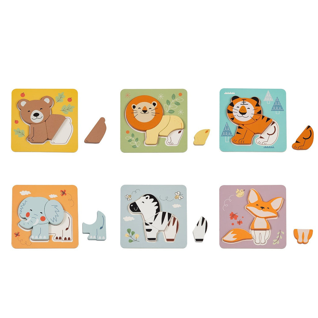 BusyKids 6-in-1 Animal Puzzle Set