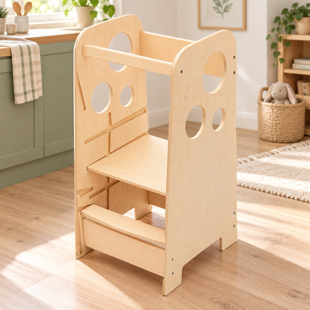 BusyKids 750+ 3-in-1-Lernturm, höhenverstellbar – 75 cm – Premium-Produktansicht