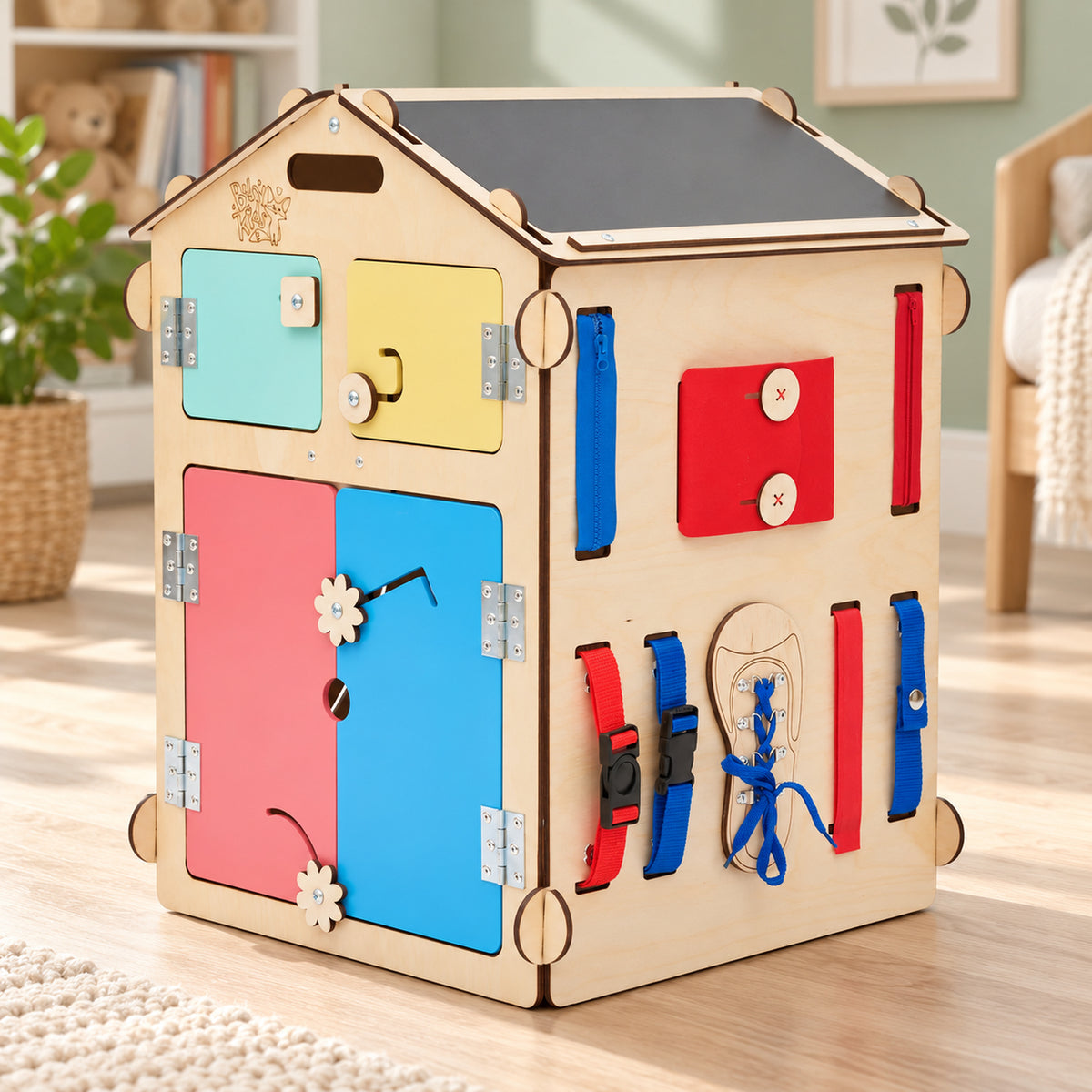 BusyKids Busy-Board-Spielhaus Natura – ab 1 Jahr – Premium-Produktansicht