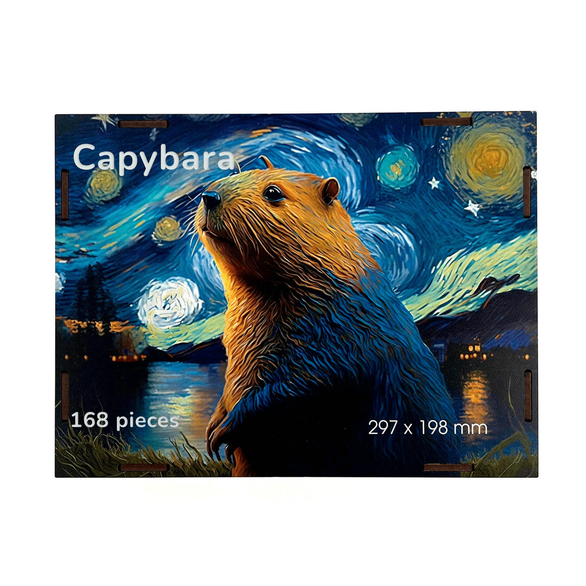 BusyKids Capybara Wooden Jigsaw Puzzle, 168 Pieces
