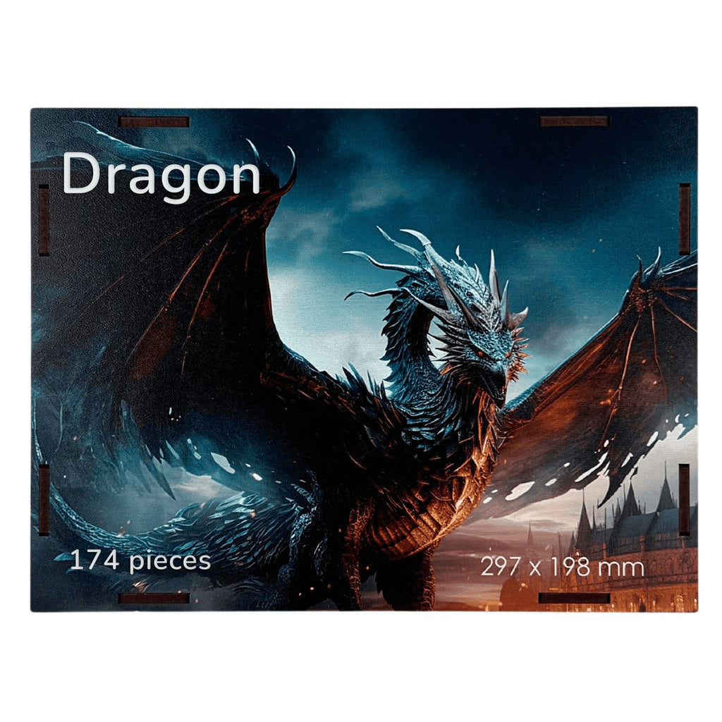 BusyKids Dragon Wooden Jigsaw Puzzle, 174 Pieces