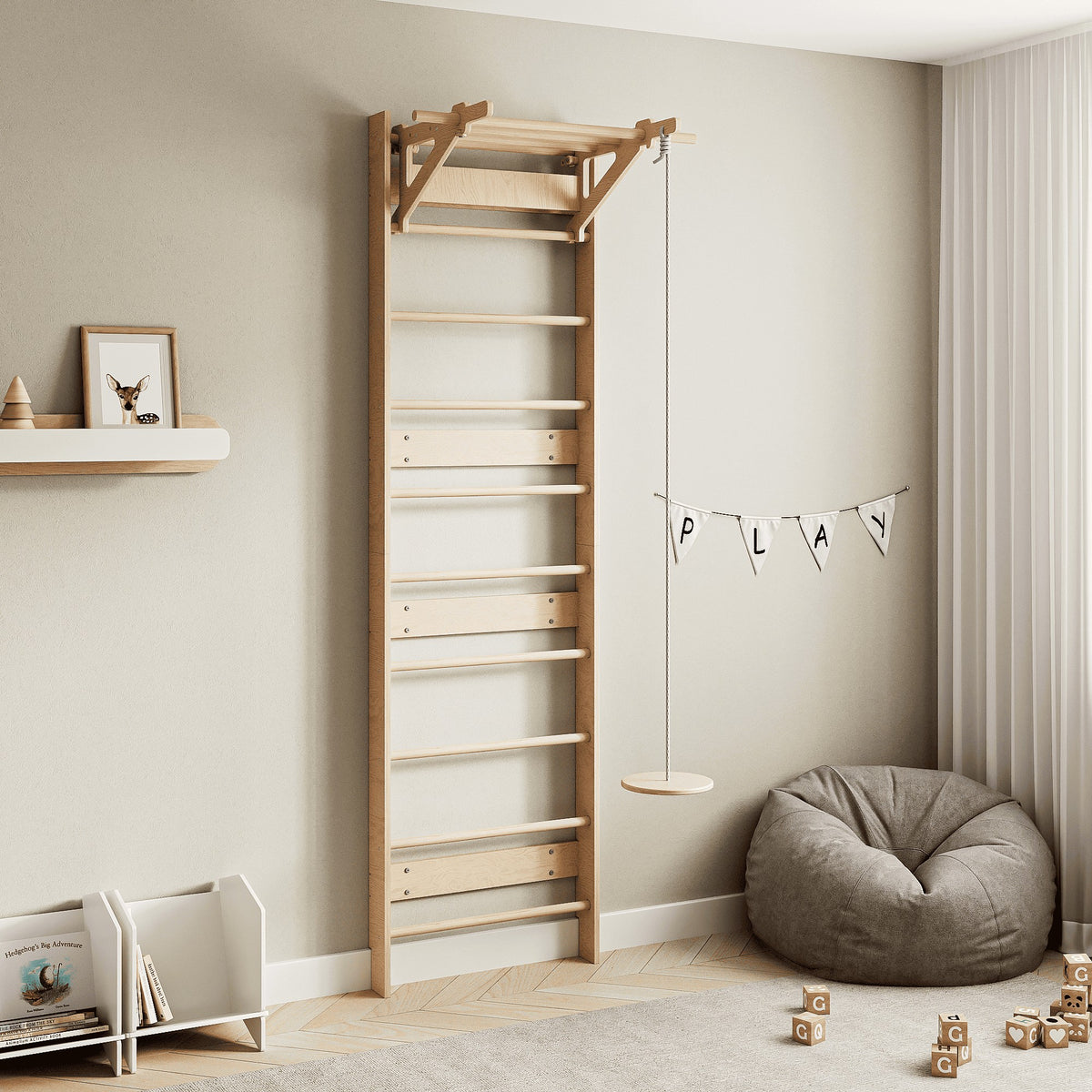 EVERGYM Wooden Disc Swing