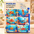 BusyKids Holzpuzzle-Set Unterwasserwelt – 36 Teile – Premium-Produktansicht
