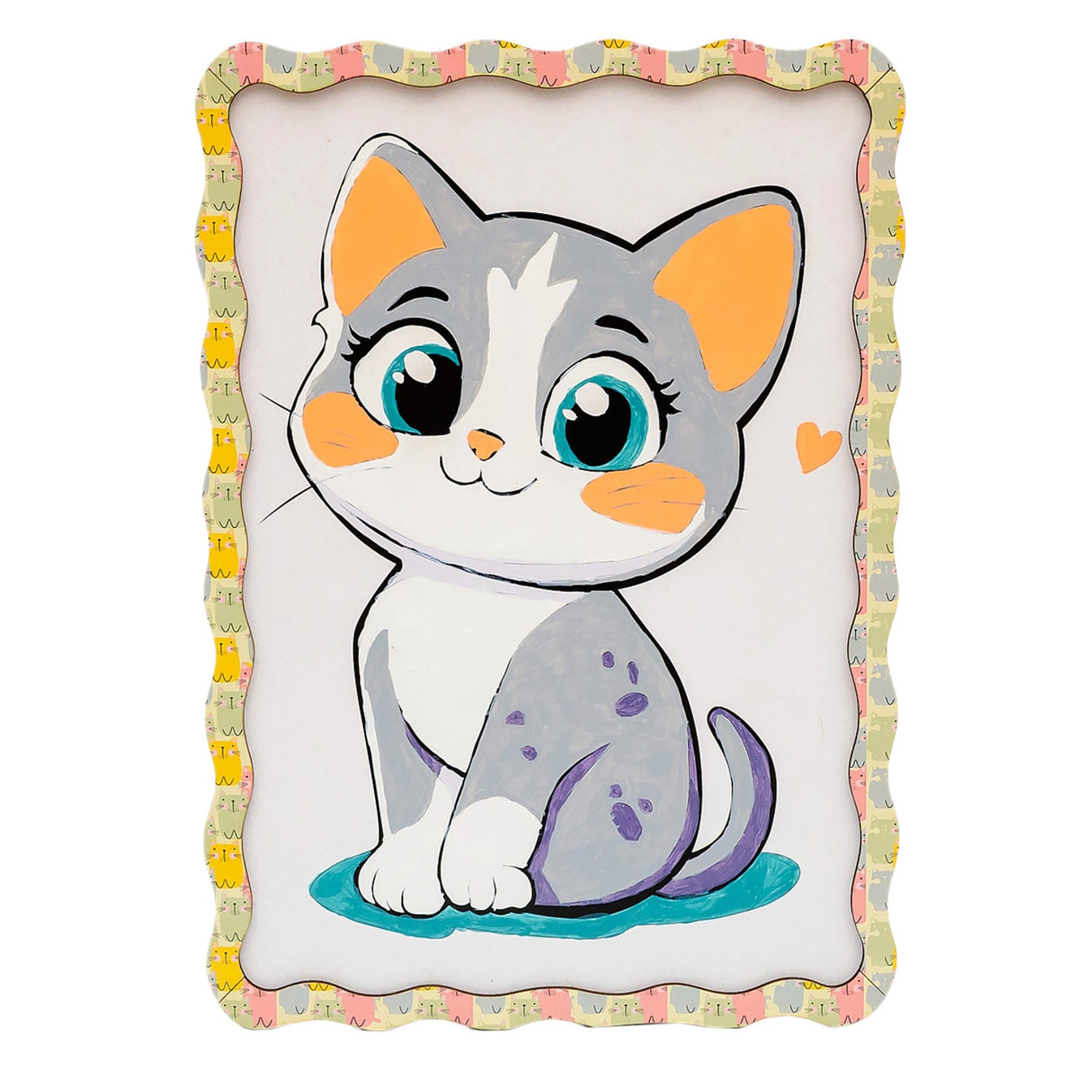 BusyKids Kitten Paint-by-Numbers Kit