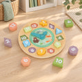 BusyKids Lernuhr & Formenpuzzle aus Holz – ab 18 Monaten – Premium-Produktansicht