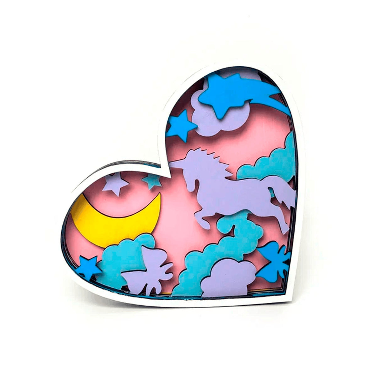 BusyKids Magic World Heart-Shaped Wooden Puzzle Painting Kit