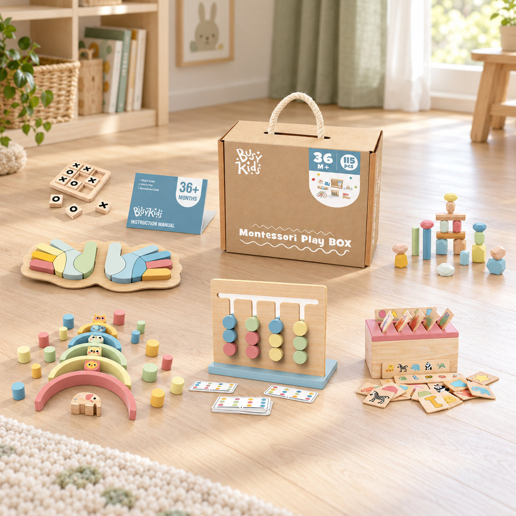 BusyKids Montessori-Spielbox – ab 3 Jahren – Premium-Produktansicht