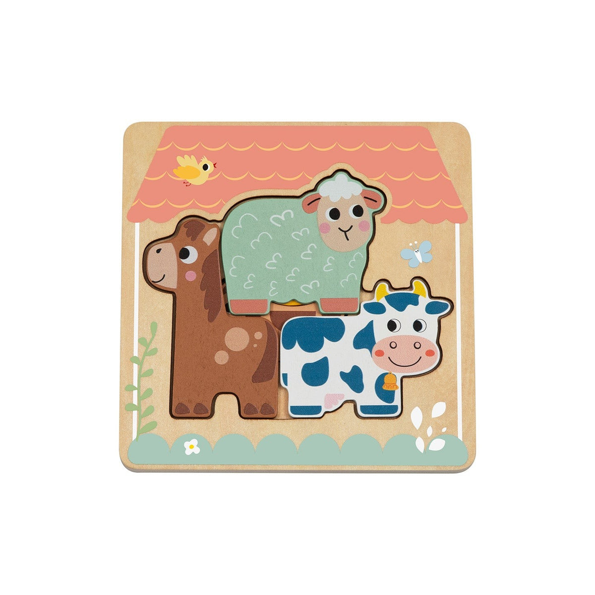 BusyKids Multi-Layer Farm Animal Puzzle