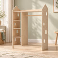 BusyKids Offener Kinderkleiderschrank in Hausform – Natur – Premium-Produktansicht