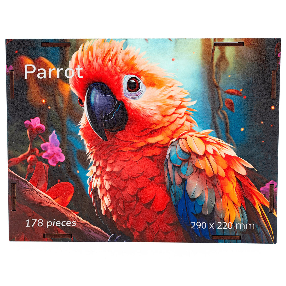 BusyKids Parrot Wooden Jigsaw Puzzle, 178 Pieces