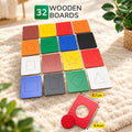 BusyKids Seguin-Formenbretter aus Holz – 32-teilig – Premium-Produktansicht