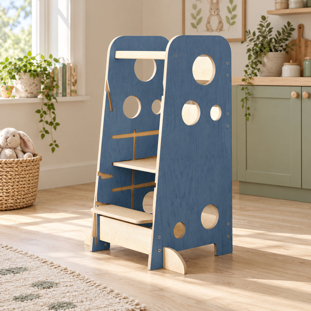 BusyKids XL 3-in-1-Lernturm, höhenverstellbar – 89 cm – Premium-Produktansicht