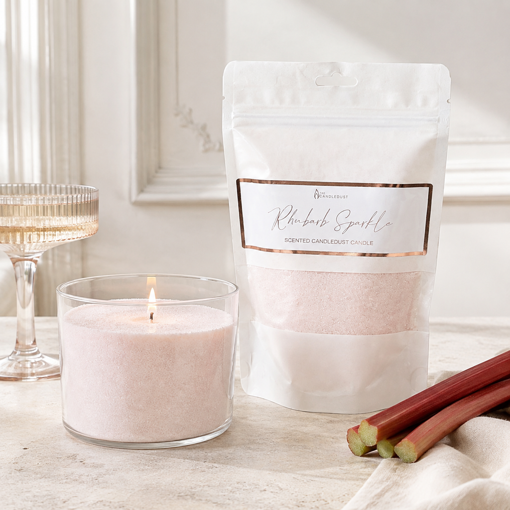 Candledust Rhubarb Sparkle Nachfüllset – elegante helle Wohnatmosphäre
