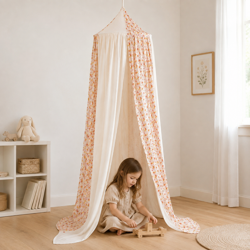 Kinder-Baldachin Spring Garden mit Kind