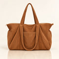 moi mili Mom Bag & Weekender aus Cord – Karamell