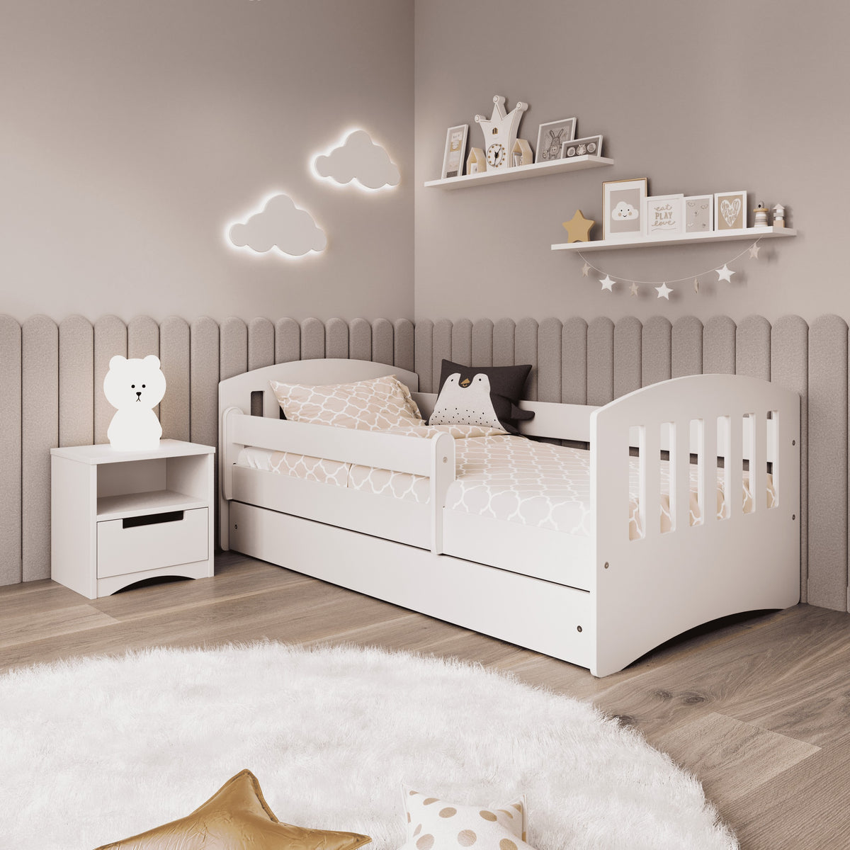Kinderbett Classic 1 - Weiß – Produktansicht | Kocot Kids