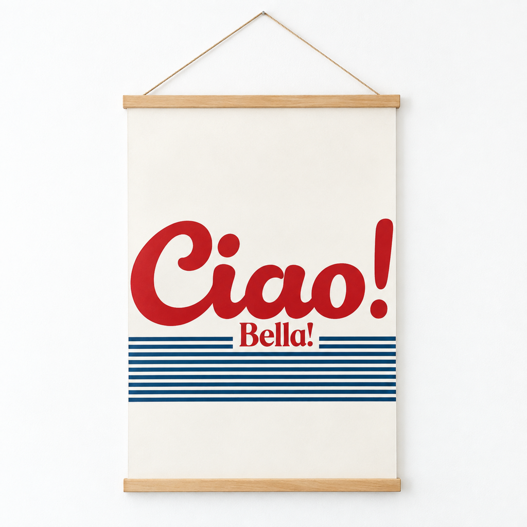 Italienisches Poster Ciao Bella – Premium Produktbild