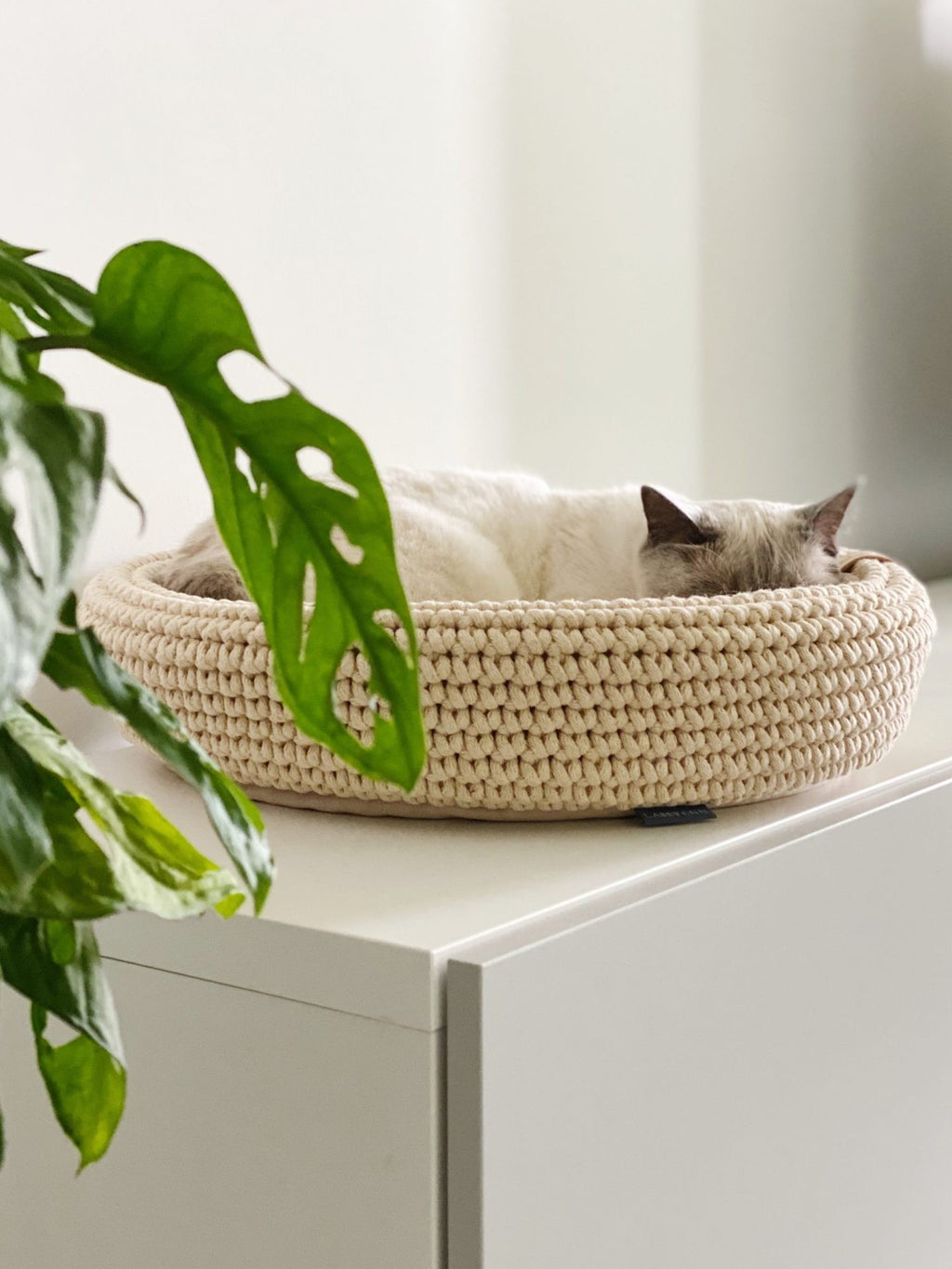 Coco Tierbett für Hund und Katze in Beige – Ansicht 3