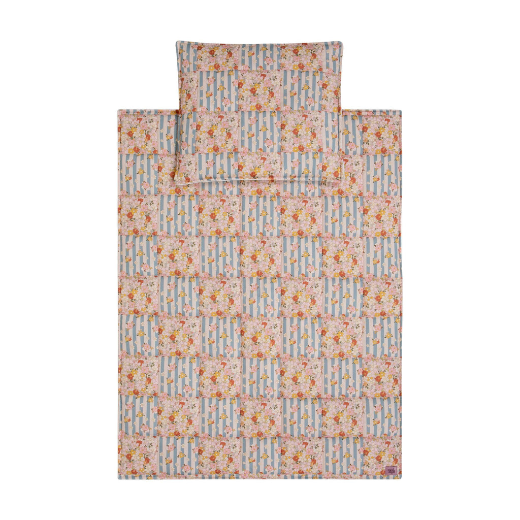 Patchworkdecke mit Kissen Summer Garden, Klein – Ansicht 2 | Elena Home Living