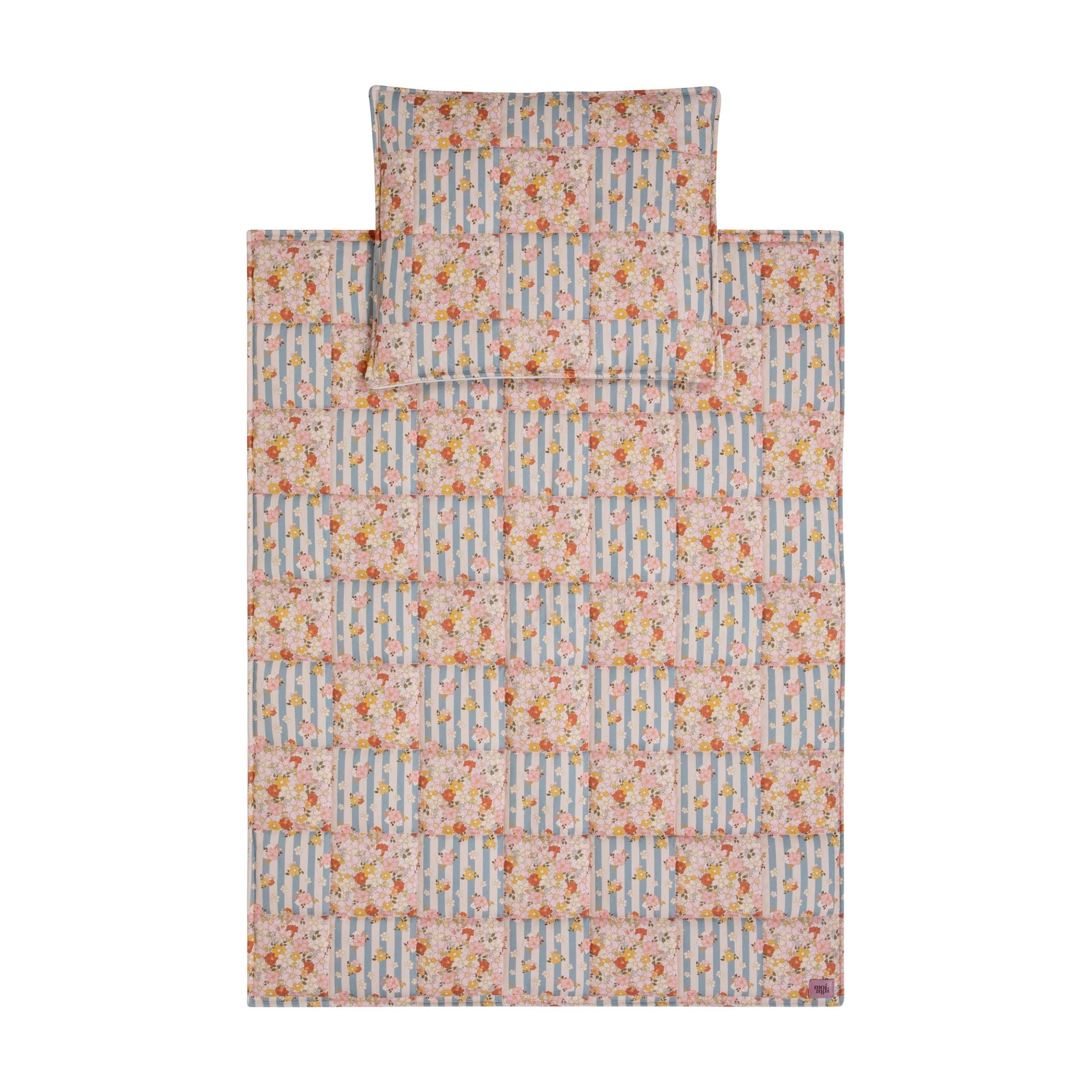 Patchworkdecke mit Kissen Summer Garden, Klein – Ansicht 2 | Elena Home Living