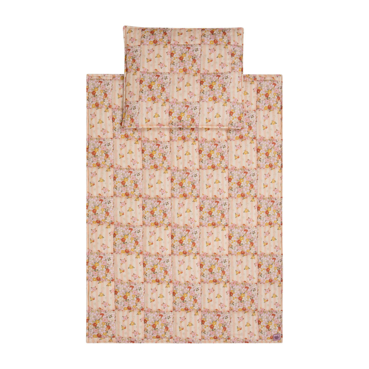 Patchworkdecke mit Kissen Spring Garden, Groß – Ansicht 1 | Elena Home Living