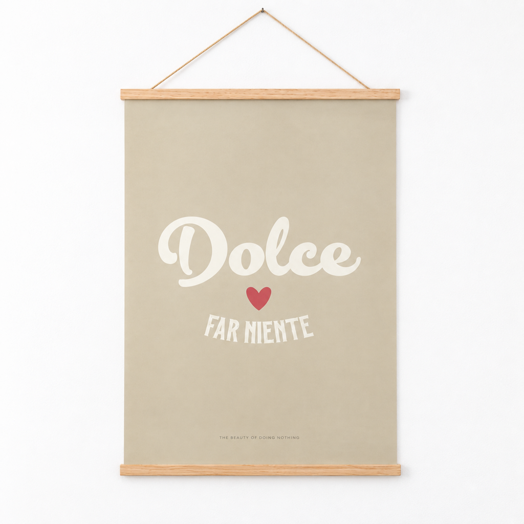 Italienisches Poster Dolce far Niente – Premium Produktbild