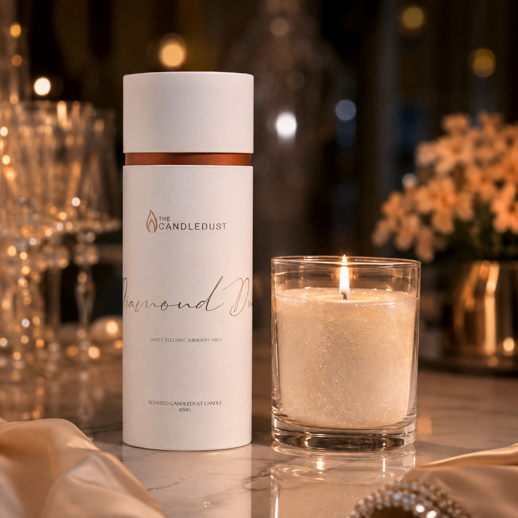 Duft-Pulverkerze Diamond Dust in eleganter Abendstimmung