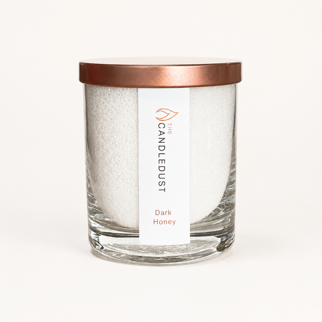 Candledust Duft-Pulverkerze im Glas Dark Honey – 160 g