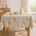 Tischdecke Easter Happy aus 100 % Baumwolle – Premium Hauptbild im eleganten Esszimmer