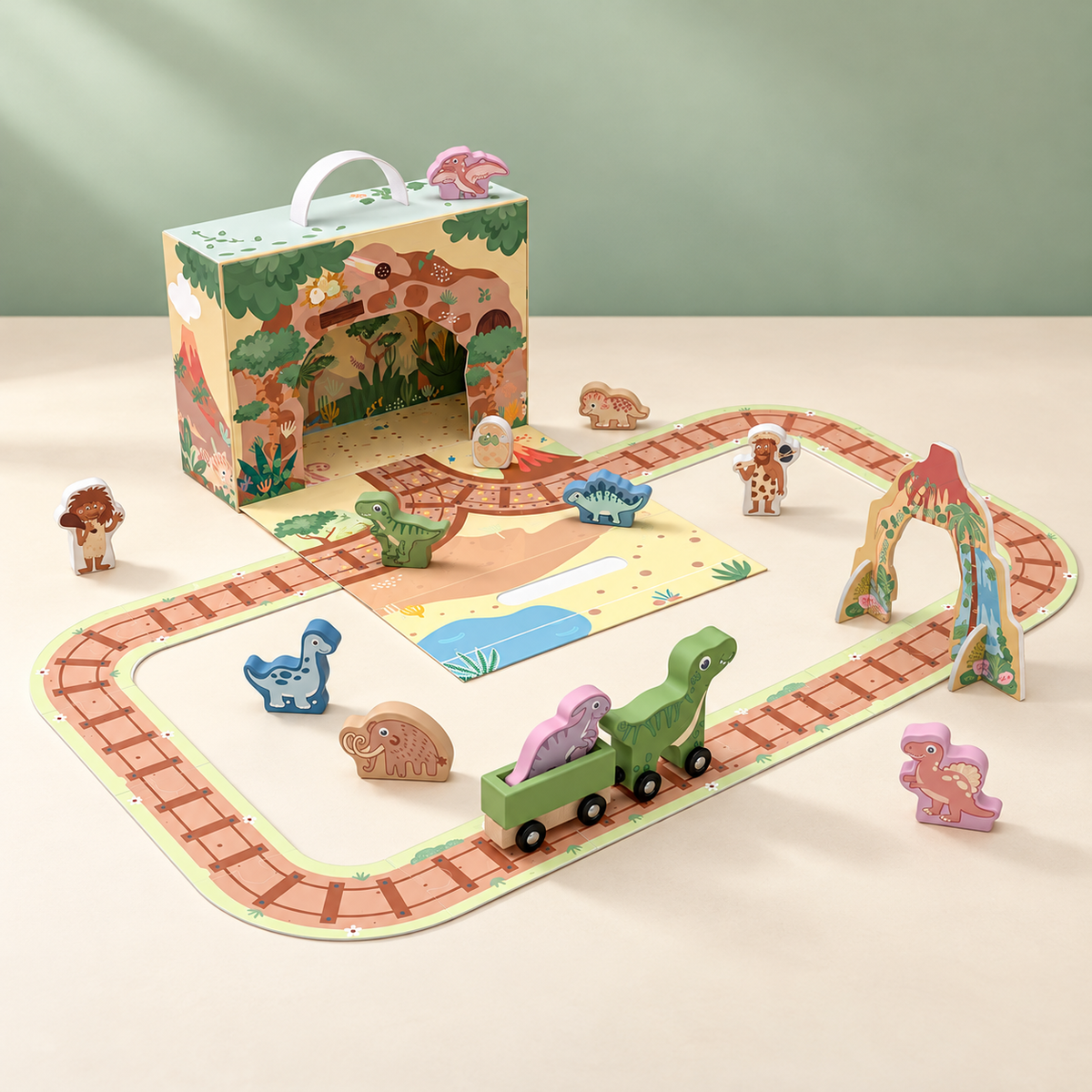 BusyKids Dinosaurier-Spielbox für unterwegs – Premium-Produktansicht