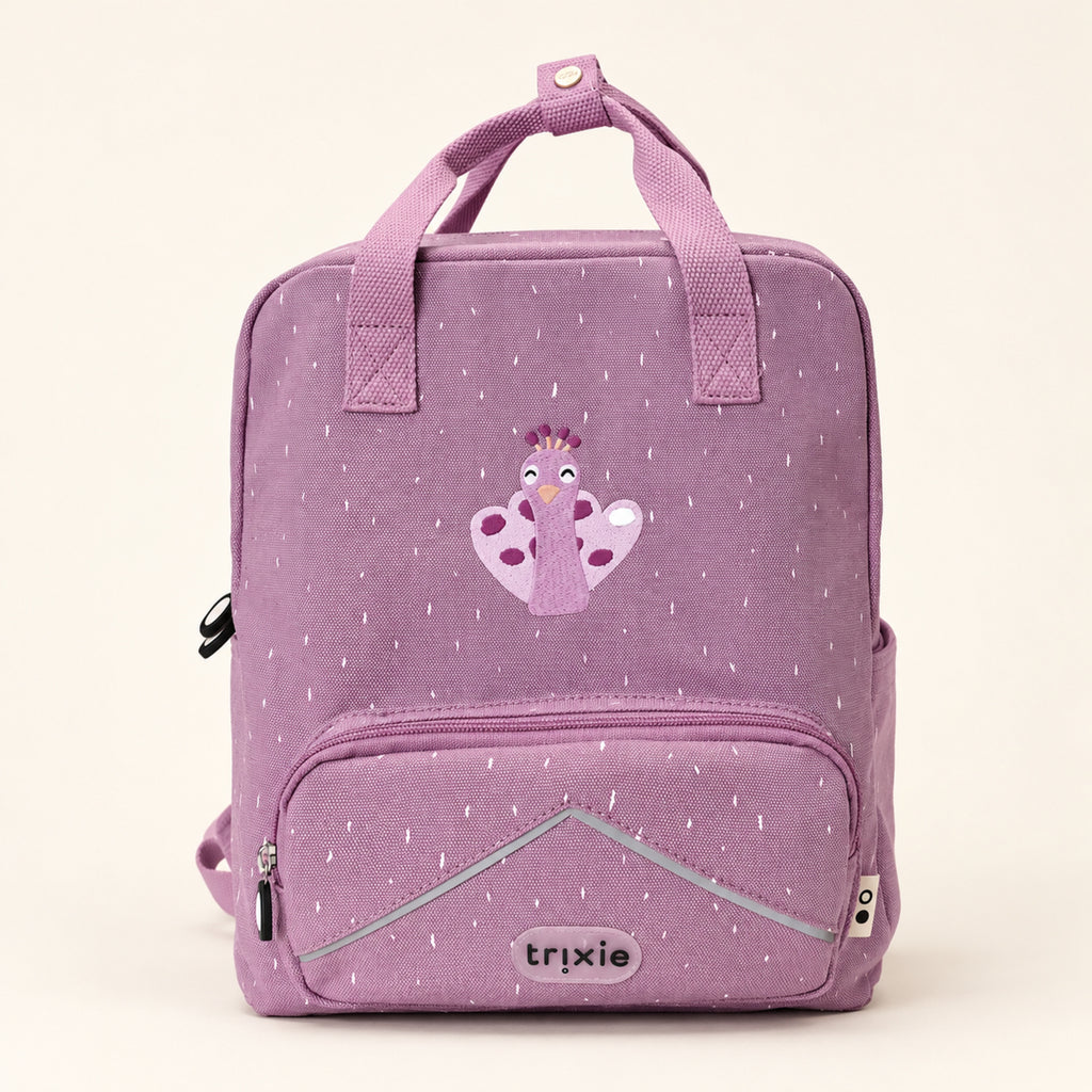 Trixie Kinderrucksack groß Mrs. Peacock – ab 3 Jahren – Premium Produktaufnahme